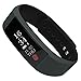 Produktbild HRT® W808S Smart Band Schrittzähler Herzfrequenz Monitor Nachricht Anruf Erinnerung Blutdruck Oxygen Fitness Tracker für Android IOS , black