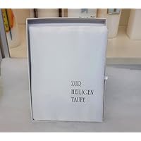 Geschenk zur Taufe basteln, Taufbrief zur Selbstgestaltung, Patenbrief für die Taufe selber anfertigen, Brief in Silberprägung