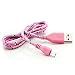 Produktbild Saxonia - 1m Micro-USB auf USB Kabel Ladekabel Universal für Tablet Smartphone und E-Book Reader (ebooks) Rosa