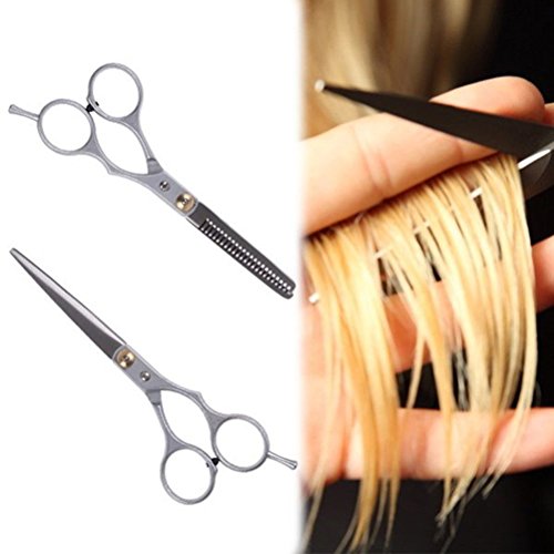 ROSENICE 2 Stück Effilierschere Haarschere Friseurschere aus Edelstahl - 3