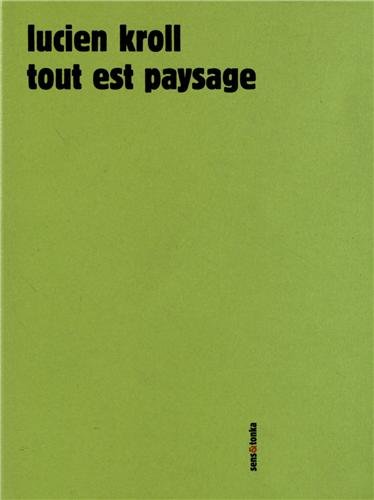 couverture de : Tout est paysage