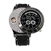 Produktbild Holeider Quarz Uhr Armbanduhr, Herren Uhren Freizeit Wasserdicht Sport Chronograph Quarz Armbanduhren Männer mit Mode Schwarz Leder Armband (Schwarz)
