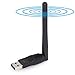 Produktbild USB WiFi Dongle HOMORE WLAN USB Adapter, 802.11n/g/b/a Wireless USB Wifi Adapter, 150Mbit/s Mini WLAN Stick, Kabellos Antenna Network Lan Card für Windows 10/8.1/8/7/XP/Vista und Mac OS
