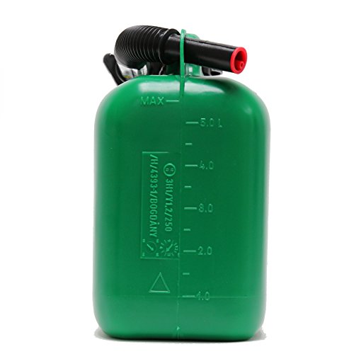 Never Stop Kraftstoffkanister Benzinkanister Reservekanister Kunststoff grün 5 Liter UN Zulassung - 2