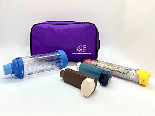 ICE Medical - Bolsa para inhalador (tamaño mediano)