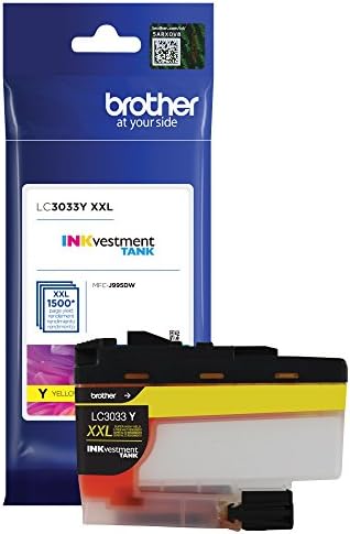 BROTHER LC3033Y Original Yellow Ink Cartridge 1 Piece – Ink Cartridges (Original, Yellow, MFC-J995DW, MFC-J995DW XL, 1 Piece, Extra (Super) Hight Yield)
