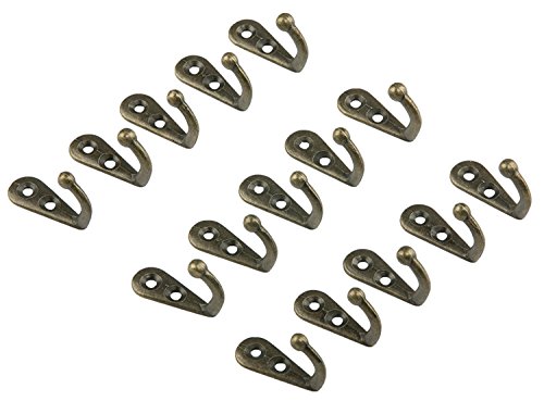 TILY 15 Vintage Bronze Wand montiert einzigen Haken Kleiderbügel für ein Rustikales Gefühl - 5