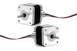 (Packung mit 2 Stück) MOTOU® NEMA17 Schrittmotor High Torque Bipolar DC Step Motor Kit von MOTOU
