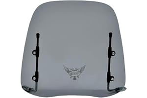 UZMAN - Pare-brise Universel Teinté Pour Cyclomoteur, Mobylette, Scooter, Quad - Accessoire Court