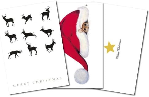 Pack of 3: Postcards A6 MIX SET No 1 of 3 modern times Christmas Beautiful Designs INTERNATIONAL Perfect for POSTCROSSING without German Text.
