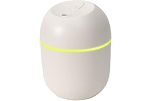 SZAERFA Umidificatore d'aria portatile abbastanza ultrasonico, 220ML Aroma Diffusore di olio essenziale USB Umidificatore per nebbia Maker Umidificatori per aromaterapia per casa Baby Room Office (Bianco)