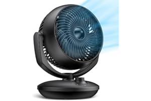 KGOGO 2024 Tragbare Ventilator, Tischventilator Leise