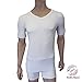 Sweatproof Undershirt for Men: T-shirt against underarm sweat marks (Medium, Natural White)