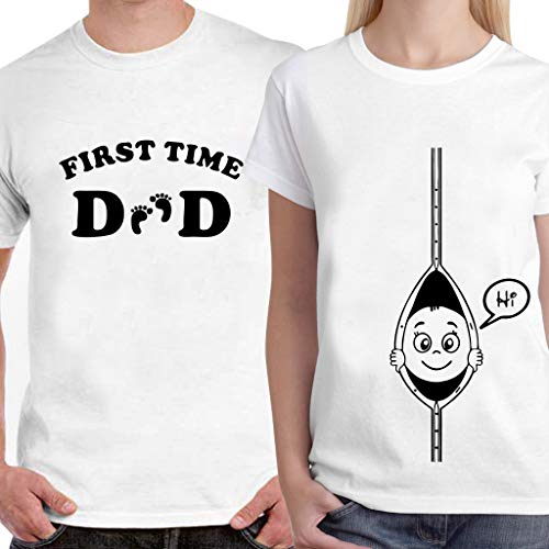 Powerpuff - First Time Dad Mom Unisex Couple T-Shirts RS.720.00