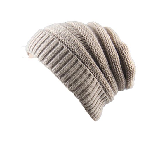 Women Men Knitted Beret Hat Merino Wool 