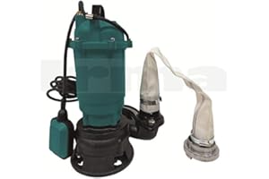 BSD Pompa per Acque Scure - Pompa Sommersa, Pompa Imersione per Acque Scure con Trituratore e Interruttore Galleggiante - Pompa per Acque Reflue - 1100W | 15 000L/h | Prevalenza max. 8m