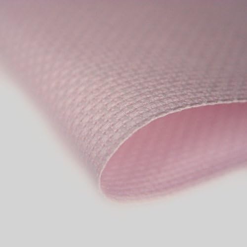 Zweigart 14 count aida cross stitch fabric Shade - Pink 12 inches x 10 inches