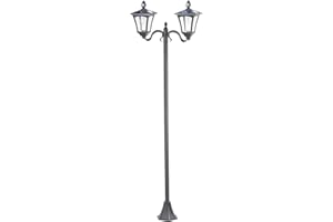 ‎ROYAL GARDINEER Royal Gardineer Solar Parking Light: Solar LED Garden Lantern, 2 Bulbs, PIR & Twilight Sensor, 600 Lumens (LED Lantern with Motion Sensor, Garden Lantern with Motion Sensor, Lighting)