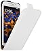 Produktbild mumbi PREMIUM Leder Flip Case für Samsung Galaxy S6 / S6 Duos Tasche weiss