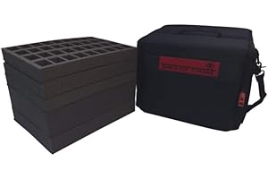 TABLETOP TYRANT La mallette Tyrant Army and Figure peut transporter jusqu'à 480 modèles, Noir , Compatible with All Wargames, DND & More, Classique