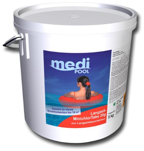 Medipool Schwimmbadpflege Langzeit-MinichlorTabs, 5 kg