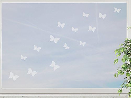 Wandfabrik – Window Sticker – 15 Butterflies 3 – 5 cm S2XS Motif (XT), white