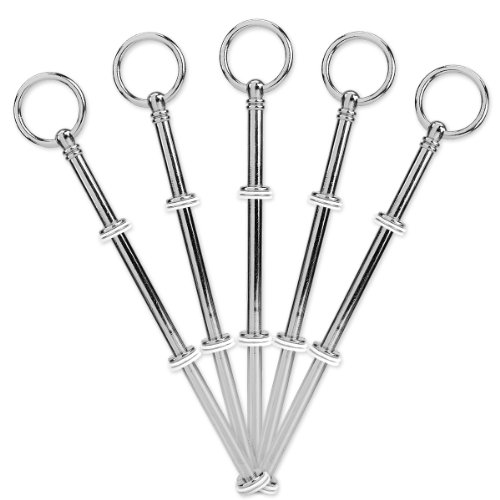 5 Set silberfarbe rund Motive mini Metallstange Mittellochausstech 2 bis 3 Etage Etagere für Hochzeitstorte Tortenständer Tortenhalter Torten