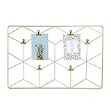 memoboard metall wand Dieses trendy Draht Wandgitter ist der perfekte Organizer für Ihre Lieblingskarten, besten Fotos und selbst Ihre To-Do-Listen. Es verleiht jedem Raum einen coolen Charakter. Das Metall Wandgestell ist eine phantastische Methode, um alle Ihre schönsten Momente an einer zentralen Stelle in Ihrer Wohnung aufzubewahren. Klemmen Sie Ihre geliebten Urlaubsfotos in das Panel und denken Sie jedes Mal, wenn Sie auf das Wandgitter blicken, wieder an den wunderschönen Urlaub.