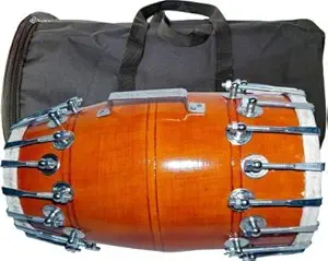 rr musical manufacturers dholak 01 - Mango Wood Best Quality Music Instrument