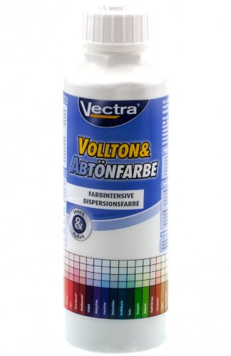 Vectra 8787 Vollton- & Abtönfarbe Dispersionsfarbe Weiß Matt 500ml (F3/20)