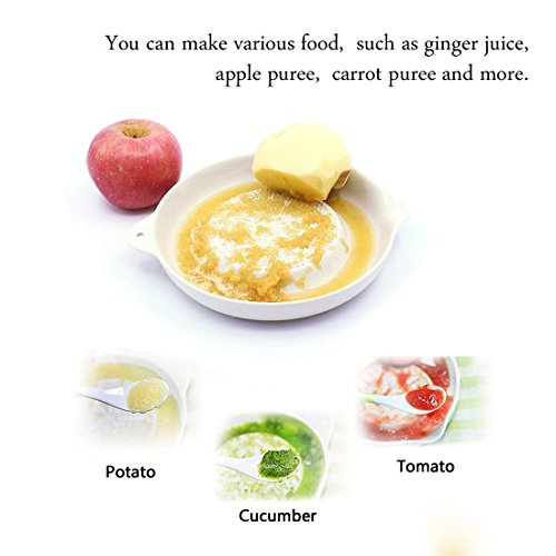 Sweese 3602 Ingwerreibe, Stabile Porzellan Ingwer Reibe Küchenreibe Obstreibe Wasabireibe vegan gingergrater, 11 x 9 x 2 cm weiß - 6