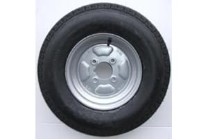 leisure MART 500 x 10 inch trailer wheel and tyre with 4 ply tyre and 4 inch PCD (NOT SUITABLE FOR ERDE TRAILERS) Pt no. LMX264 PLEASE DO NOT BUY UNTIL YOU HAVE CHECKED YOUR PCD
