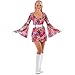 Produktbild FLOWER HIPPIE RETRO GO GO GIRL 60S AND 70S FANCY DRESS COSTUME