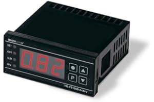 SENSORSHOP24 Digitaler On/Off Temperaturregler für PT100 Temperaturfühler, 230V
