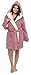 Produktbild Foxbury Damen Bademantel mit Sherpa-Futter Waffel Design Knielang (Dunkelrosa) S