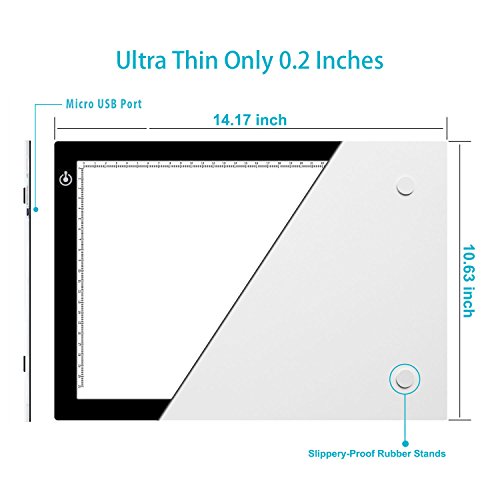 Huion L4S Ultra Dünn Einstellbare Helligkeit LED Handwerk Tracing Animations Tattoo Quilting Leuchttisch mit USB-Kabel - 2