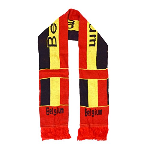 Sonia Originelli Schal Langschal Fanschal WM EM Fußball Fan Fransen Farbe Belgien
