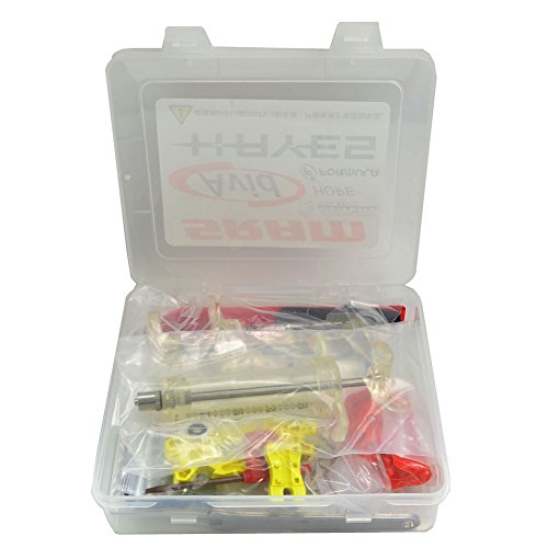 West Biking Professionelles hochwertiges Entlüftungs-Set für hydraulische Bremse, Entlüftungsset für alle DOT Code5 Code R Juicy J3 J5 J7 Ultimate Elixir E1 E3 E5 E7 ER XX XO Formula R1 Rx K24 K18 Hayes Bngal Hope Quad Avid - 7