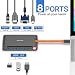 Produktbild UPVICH USB C Hub,Type C Adapter mit HDMI 4K,VGA, RJ45 Ethernet 1000M / S, USB 3.0 Port und 100W Power Delivery Port kompatibel mit MacBook Pro,Dell,Lenovo-Aluminium