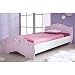 Produktbild Jugendbett AVA 90 * 200 cm rosa/weiß Mädchen Prinzessin Jugendzimmer Kinderzimmer Kinderbett Jugendliege Bettliege Bett Bettgestell Holz