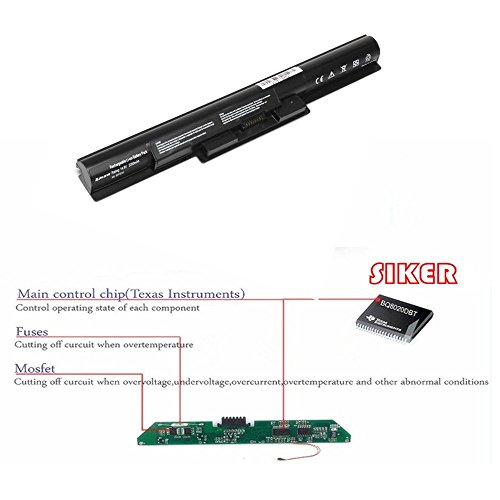 SIKER® Neue Laptop-Batterie BPS35 SONY VAIO Fit 14E Serie 15E Serie VGP-BPS35A Svf14215sc Svf15216sc Svf15218sc - 2