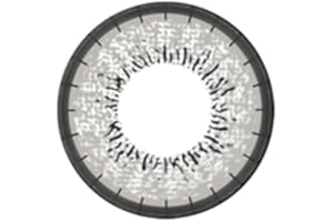 Matlens – EOS Farbige Kontaktlinsen mit Stärke circle lenses gray grau J-203 2 Linsen 1 Kontaktlinsenbehälter 1 Pflegemittel 50ml -350