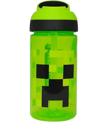 Minecraft Water Bottle - 660ml Large PP Daily Drink Bottle With Minecraft Design