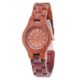 ACMEDE Damen Herren Holzuhr Quarz Uhr mit Holz-Armband SJ1690