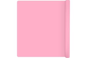 XESPIS Tapis Silicone 70x50 cm, Résistant à la Chaleur et Antidérapant pour Resine Epoxy (Rose)