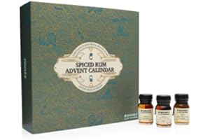 Spiced Rum Advent Calendar 2023 Edition| Drinks by the Dram | 24 x 30ml Miniatures, 40.6% | Bacardi, Rumbullion, Depth Charge, Project #173 | Banana, Black Cherry, Pineapple, Jaffa Cake and more