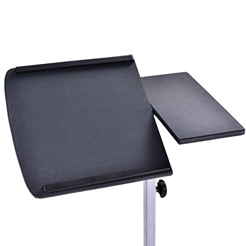 Goplus Laptoptisch höhenverstellbar Betttisch Notebooktisch Beistelltisch Pflegetisch mit Bremsen - 5