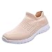 Produktbild Damen Sportschuhe Slip Ons Strick Freizeitschuhe Sneakers Laufschuhe Weiche Turnschuhe Atmungsaktiv Outdoor Schuhe Wanderschuhe Walkingschuhe (EU:36, Rosa)
