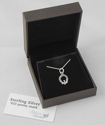 Sterling Silver and Marcasite Irish, Claddagh Pendant. Perfect Christmas gift. Suitable for adult or baby