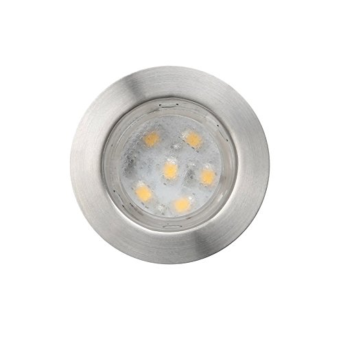 10er Set Treppen Bodeneinbauleuchten Aussen 1W Ø45mm IP67 Wasserdicht Einbaustrahler Terrasse Küche Garten Led Lampe (Warmes Weiß) - 3